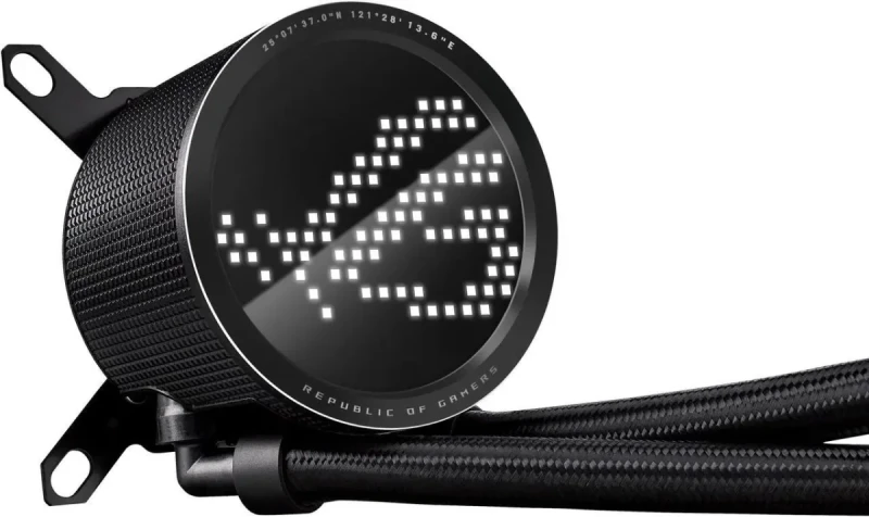 ASUS ROG RYUO III 240 ARGB AIO Liquid CPU Cooler 240mm Radiator, Asetek 8th gen pump solution, Anime Matrix LED Display and ROG AF 12S ARGB fan,Intel LGA 1851/1700/1200 & AMD AM5/AM4 Compatible - Image 4