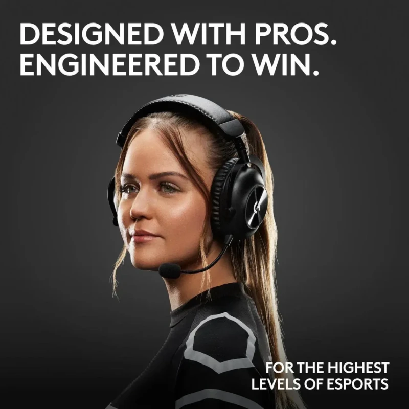 Logitech G PRO X2 LIGHTSPEED Wireless Gaming Headset, Detachable Boom Mic, 50mm Graphene Drivers, DTS:X Headphone 2.0—7.1 Surround, Bluetooth/USB/3.5mm Aux, for PC, PS5, PS4, Nintendo Switch - White - Image 2