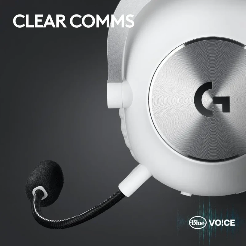 Logitech G PRO X2 LIGHTSPEED Wireless Gaming Headset, Detachable Boom Mic, 50mm Graphene Drivers, DTS:X Headphone 2.0—7.1 Surround, Bluetooth/USB/3.5mm Aux, for PC, PS5, PS4, Nintendo Switch - White - Image 7