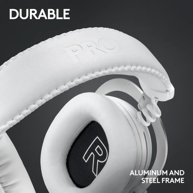 Logitech G PRO X2 LIGHTSPEED Wireless Gaming Headset, Detachable Boom Mic, 50mm Graphene Drivers, DTS:X Headphone 2.0—7.1 Surround, Bluetooth/USB/3.5mm Aux, for PC, PS5, PS4, Nintendo Switch - White - Image 8