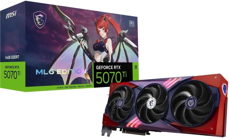 MSI MLG Edition GeForce RTX 5070 Ti 16GB GDDR7 PCI Express 5.0 Graphics Card RTX 5070 Ti 16G MLG EDITION OC - Image 13