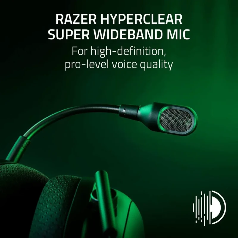 Razer BlackShark V2 Pro Wireless Gaming Headset: Detachable Mic - Pro-Tuned FPS Profiles - 50mm Drivers - Noise-Isolating Earcups w/Ultra-Soft Memory Foam - 70 Hr Battery Life - Image 7
