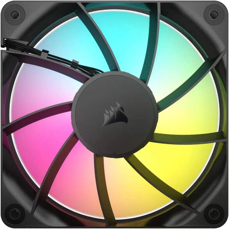 CORSAIR RS120 ARGB PWM 120mm Fans Triple Pack - Simplified Control - Daisy-Chain 4-Pin PWM and +5V ARGB Connections - Concentrated AirGuide Cooling - Magnetic Dome Bearing - Image 3