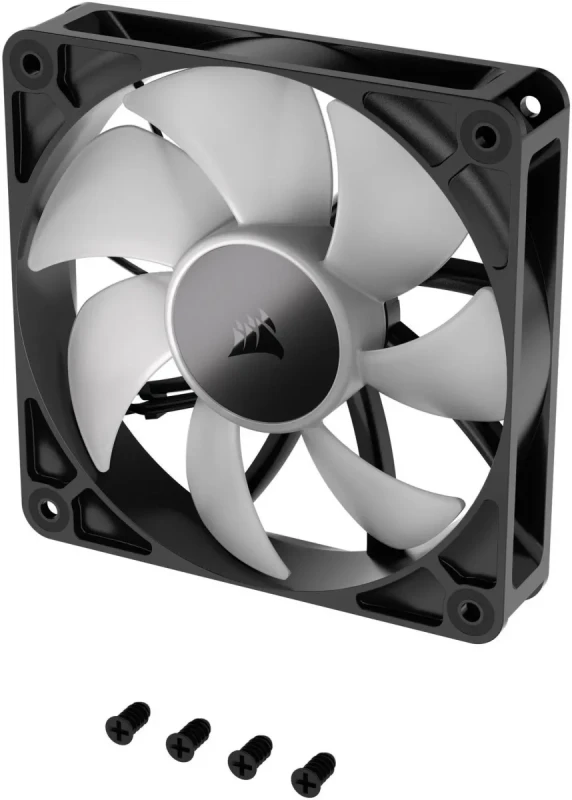CORSAIR RS120 ARGB PWM 120mm Fans Triple Pack - Simplified Control - Daisy-Chain 4-Pin PWM and +5V ARGB Connections - Concentrated AirGuide Cooling - Magnetic Dome Bearing - Image 11