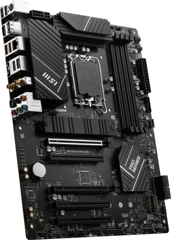 MSI PRO B760-P WIFI DDR4 LGA 1700 (l12th&13th Gen), SATA 6Gb/s  motherboard, WiFi 6,Intel 2.5Gb LAN,2xM.2 Slots - Image 3