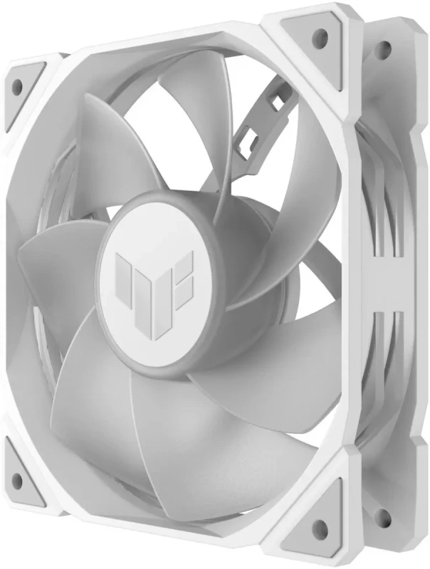 ASUS TUF Gaming TR120 120mm ARGB White Reverse Fan Blade Triple Pack 28mm Fan Frame, 2.75mm H2O Static Pressure, 76.3 CFM Airflow, Double-layer LED Array, Flexible Side Pattern, Aura Sync, PWM fan - Image 6