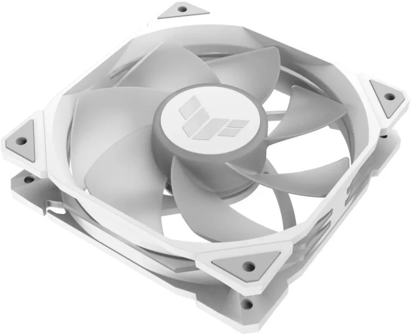 ASUS TUF Gaming TR120 120mm ARGB White Reverse Fan Blade Triple Pack 28mm Fan Frame, 2.75mm H2O Static Pressure, 76.3 CFM Airflow, Double-layer LED Array, Flexible Side Pattern, Aura Sync, PWM fan - Image 7
