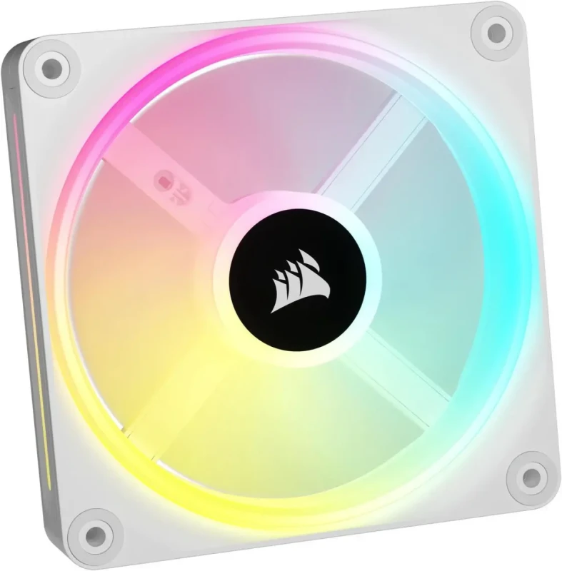 CORSAIR QX RGB Series, iCUE LINK QX120 RGB WHITE, 120mm Magnetic Dome RGB Fan, Starter  Kit - Image 11