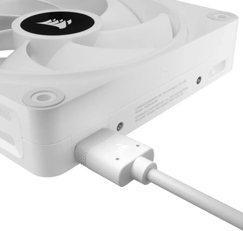 CORSAIR QX RGB Series, iCUE LINK QX120 RGB WHITE, 120mm Magnetic Dome RGB Fan, Starter  Kit - Image 19