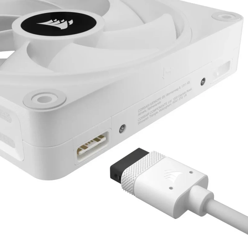 CORSAIR QX RGB Series, iCUE LINK QX120 RGB WHITE, 120mm Magnetic Dome RGB Fan, Starter  Kit - Image 20