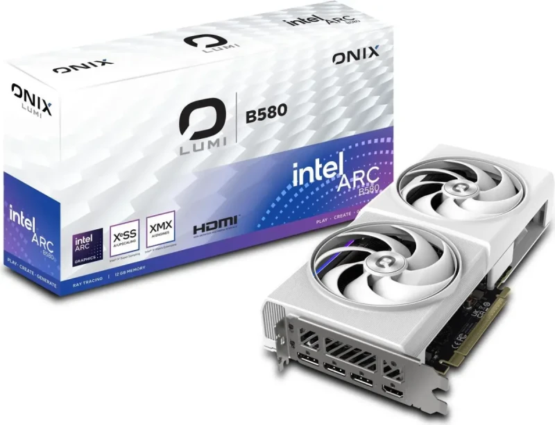 ONIX LUMI Arc B580 12GB GDDR6 PCI Express 4.0 x8 ATX Graphics Card 8346-00278 - Image 6