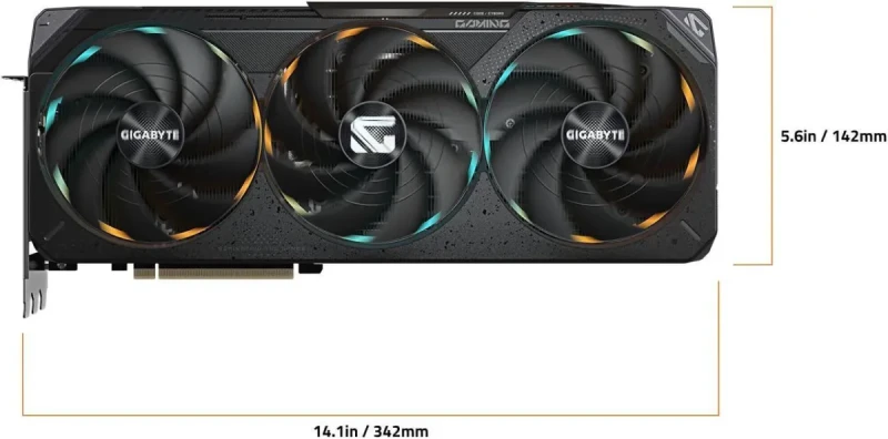 GIGABYTE Gaming GeForce RTX 5070 Ti 16GB GDDR7 PCI Express 5.0 ATX Graphics Card GV-N507TGAMING OC-16GD - Image 6