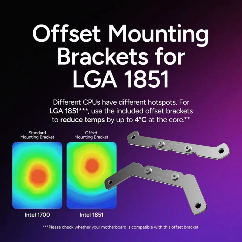 Cooler Master Atmos II 360 VRM Fan FreeForm 2.0  AIO CPU Liquid Cooler, VRM Fan, Dual Chamber Pump, 400mm Tubing, SickleFlow Edge 360 ARGB PWM, R9|Ultra 9, AMD Ryzen AM5, Intel LGA 1851 Platform - Image 7