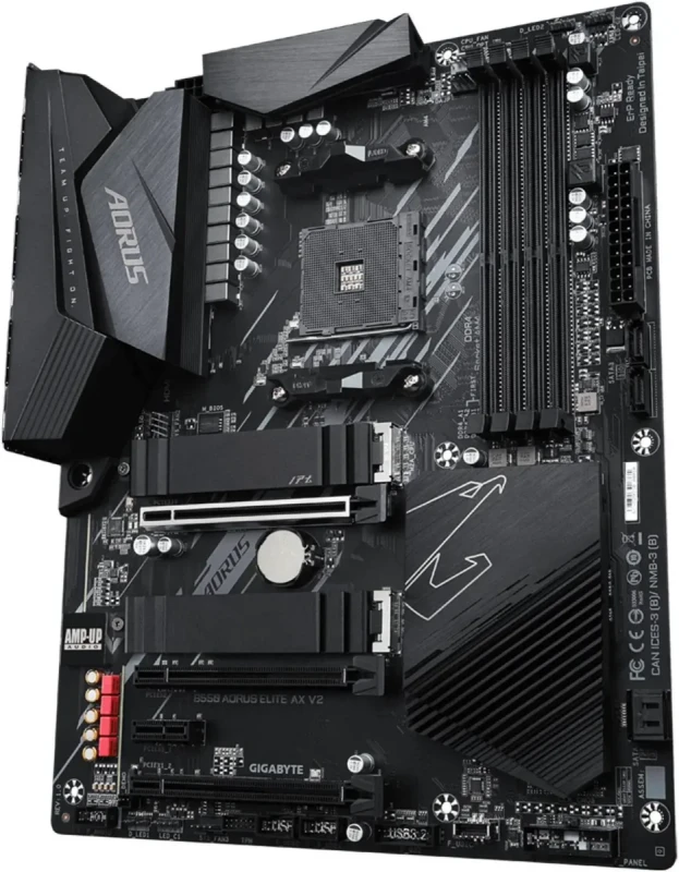 GIGABYTE B550 AORUS ELITE AX V2 AM4 AMD B550 ATX Motherboard with Dual M.2, SATA 6Gb/s, USB 3.2 Gen 2, 2.4/5 GHz Dual-Band, 2.5 GbE LAN, PCIe 4.0 - Image 5