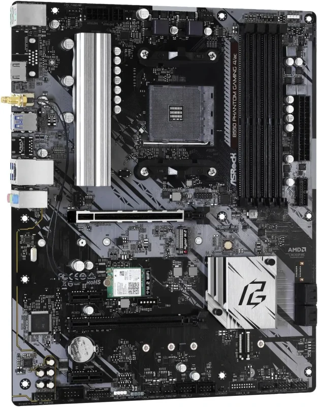 ASRock B550 Phantom Gaming 4/ac AM4 AMD B550 ATX AMD Motherboard - Image 3