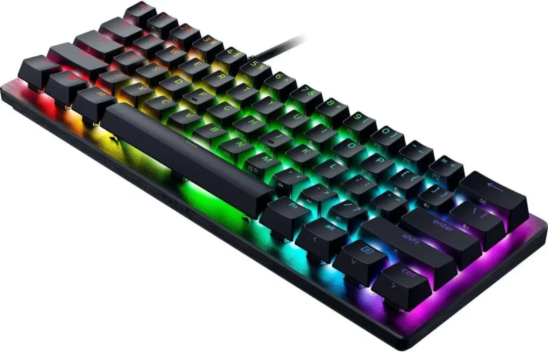 Razer Huntsman V3 Pro Mini 60% Esports Gaming Keyboard - Analog Optical Switches, Razer Snap Tap, Rapid Trigger, Adjustable Actuation, Dual-Purpose Mod Keys, Doubleshot PBT Keycaps - Black - Image 2