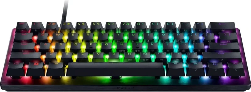Razer Huntsman V3 Pro Mini 60% Esports Gaming Keyboard - Analog Optical Switches, Razer Snap Tap, Rapid Trigger, Adjustable Actuation, Dual-Purpose Mod Keys, Doubleshot PBT Keycaps - Black - Image 4