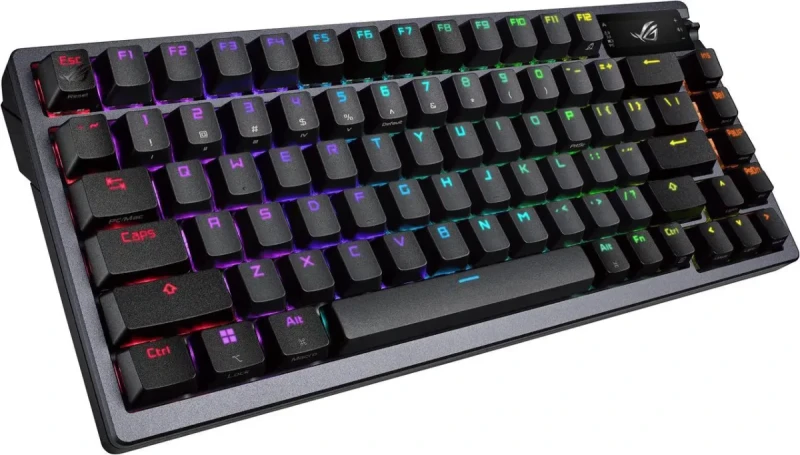 ASUS ROG Azoth 75 Wireless DIY Custom Gaming Keyboard, OLED display, Gasket-Mount, Three-Layer Dampening, Hot-Swappable Pre-lubed ROG NX Snow Switches & Keyboard Stabilizers, PBT Keycaps, RGB - Image 3
