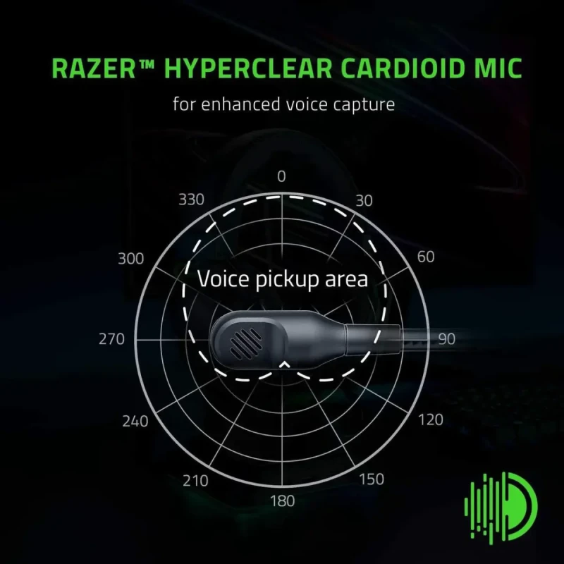 Razer BlackShark V2 X Gaming Headset: 7.1 Surround Sound Capable - 50mm Drivers - Memory Foam Cushion - for PC, PS4, Nintendo Switch - 3.5mm Headphone Jack - Classic Black - Image 6