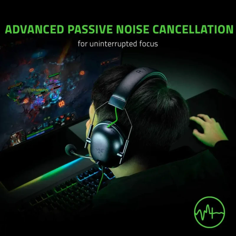 Razer BlackShark V2 X Gaming Headset: 7.1 Surround Sound Capable - 50mm Drivers - Memory Foam Cushion - for PC, PS4, Nintendo Switch - 3.5mm Headphone Jack - Classic Black - Image 7