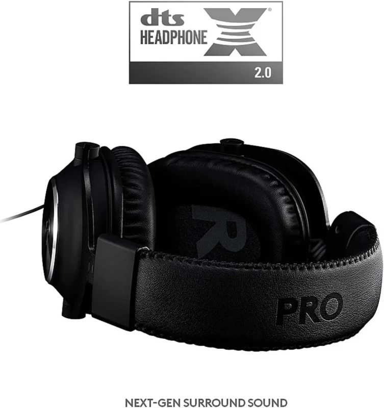 Logitech G PRO X Gaming Headset with Blue Voice, DTS Headphone 7.1 and 50 mm PRO-G Drivers, for PC - Black - Image 7