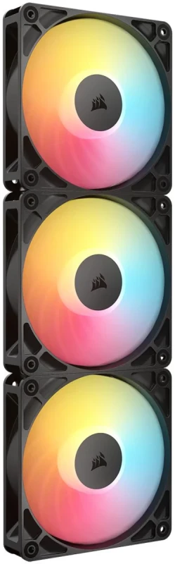 CORSAIR RS120-R ARGB 120mm PWM Reverse Fans Triple Pack – Reverse Fan  Blade – Eight Vibrant RGB LEDs – Magnetic Dome Bearing – Daisy-Chain 4-Pin  PWM and +5V ARGB Connections - Image 2