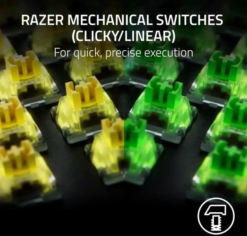 Razer BlackWidow V4 X Full Size Mechanical Gaming Keyboard Green Switches Tactile & Clicky - Image 2