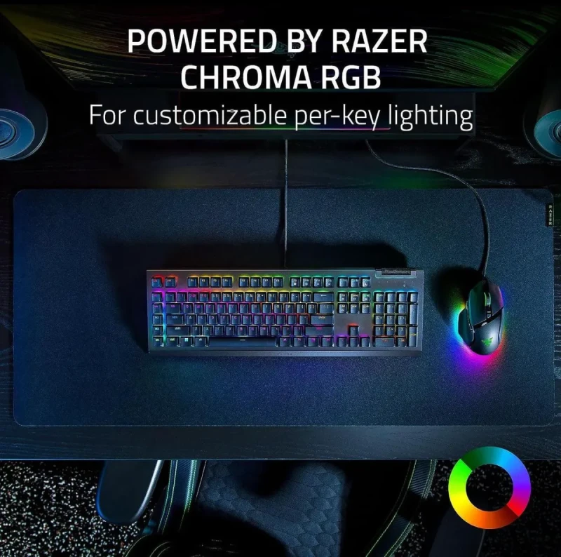 Razer BlackWidow V4 X Full Size Mechanical Gaming Keyboard Green Switches Tactile & Clicky - Image 5