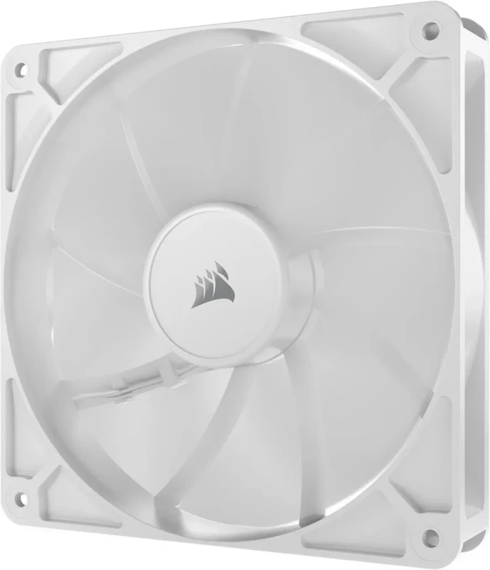 CORSAIR RS140 PWM 140mm Fans Dual Pack - White - Simplified Control - Daisy-Chain 4-Pin PWM Connection - Concentrated AirGuide Cooling - Magnetic Dome Bearing - Image 5