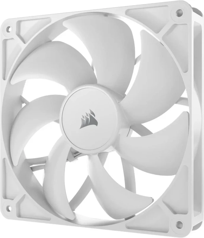 CORSAIR RS140 PWM 140mm Fans Dual Pack - White - Simplified Control - Daisy-Chain 4-Pin PWM Connection - Concentrated AirGuide Cooling - Magnetic Dome Bearing - Image 6