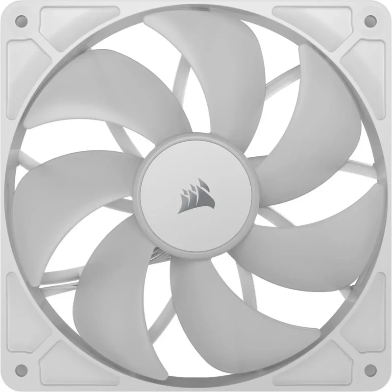 CORSAIR RS140 ARGB PWM 140mm Fan - White - Simplified Control - Daisy-Chain 4-Pin PWM and +5V ARGB Connections - Concentrated AirGuide Cooling - Magnetic Dome Bearing - Image 4