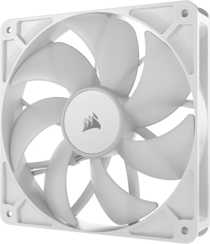 CORSAIR RS140 ARGB PWM 140mm Fan - White - Simplified Control - Daisy-Chain 4-Pin PWM and +5V ARGB Connections - Concentrated AirGuide Cooling - Magnetic Dome Bearing - Image 7