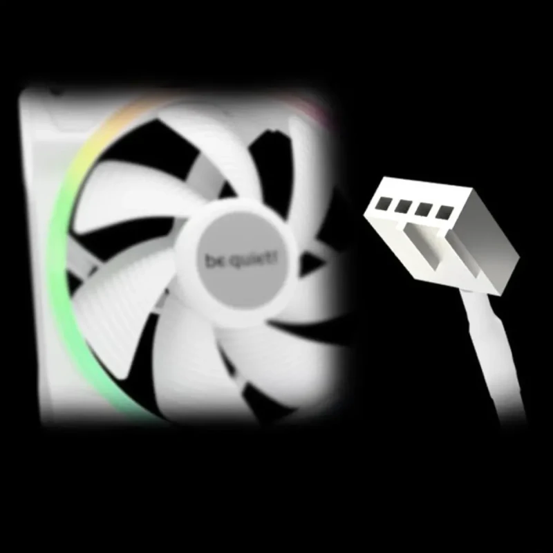 be quiet! LIGHT WINGS WHITE 140mm PWM TRIPLE PACK - Image 7