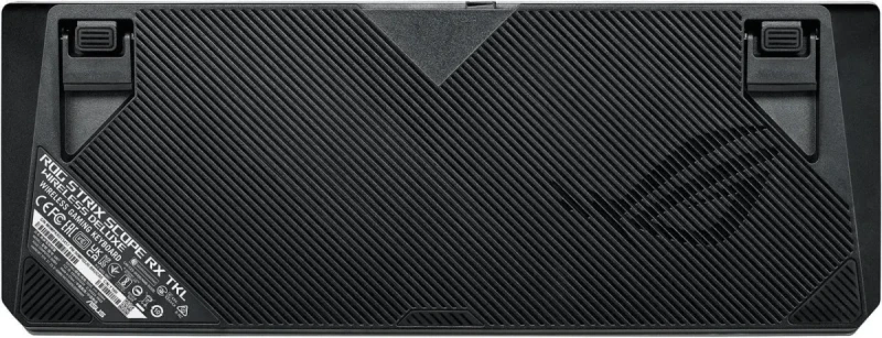 ASUS ROG Strix Scope RX TKL Wireless Deluxe - 80% Gaming Keyboard, Tri-Mode Connectivity (2.4GHz RF, Bluetooth, Wired), ROG RX Red Optical Mechanical Switches, PBT Keycaps, RGB, Wrist Rest, Black - Image 2