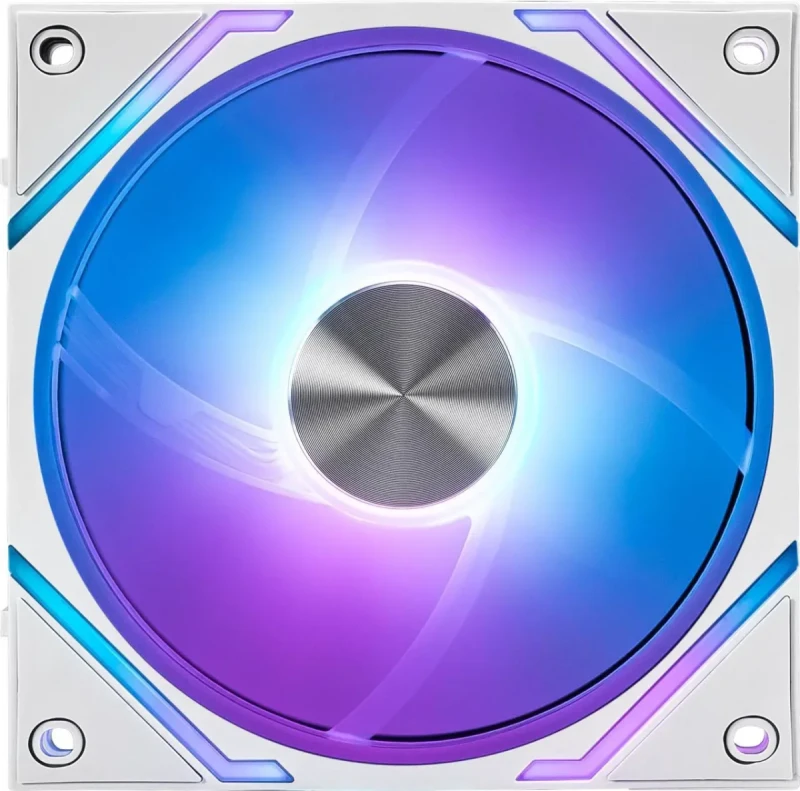 MSI MPG EZ120 ARGB WHITE-3W Fan - 120mm ARGB Fan, Patented Magnetic Connector Block, Daisy-Chain Connection, Fluid Dynamic Bearing + Extra nut Fixing, Fan hub, Mystic Light & Cooling Wizard Support, - Image 5