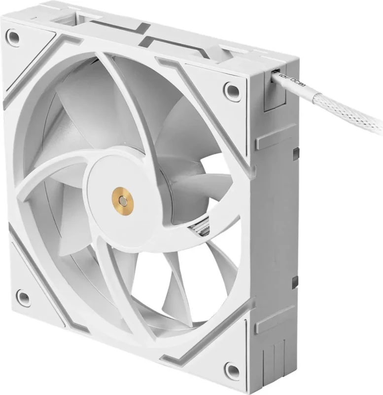 MSI MPG EZ120 ARGB WHITE-3W Fan - 120mm ARGB Fan, Patented Magnetic Connector Block, Daisy-Chain Connection, Fluid Dynamic Bearing + Extra nut Fixing, Fan hub, Mystic Light & Cooling Wizard Support, - Image 6