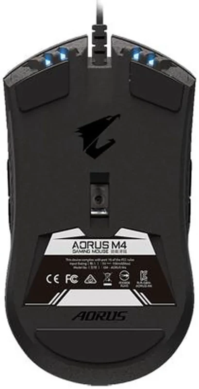AORUS M4 Real 6400 DPI optical engine, Ambidextrous design, RGB Fusion 2.0 Wired Gaming Mouse, Matte Black (GM-AORUS M4) - Image 7