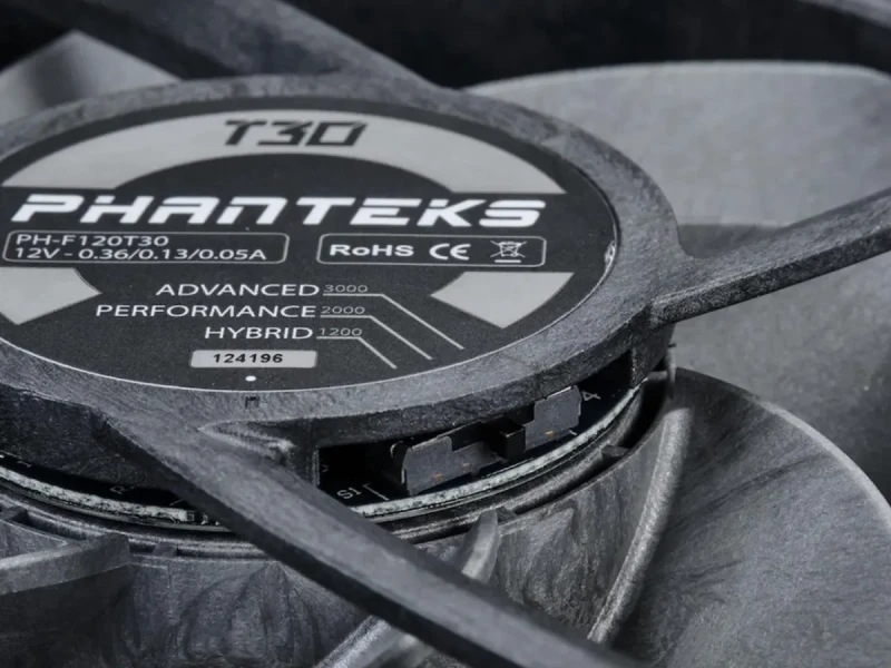 Phanteks T30-120 fan, premium high-performance fan, PWM, Black/Grey - Image 6