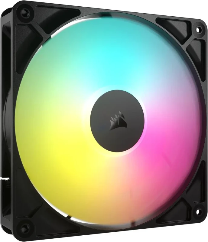 CORSAIR RS140 ARGB PWM 140mm Fan - Simplified Control - Daisy-Chain 4-Pin PWM and +5V ARGB Connections - Concentrated AirGuide Cooling - Magnetic Dome Bearing - Image 6