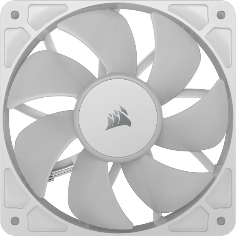 CORSAIR RS120 ARGB PWM 120mm Fans Triple Pack - White - Simplified Control - Daisy-Chain 4-Pin PWM and +5V ARGB Connections - Concentrated AirGuide Cooling - Magnetic Dome Bearing - Image 6