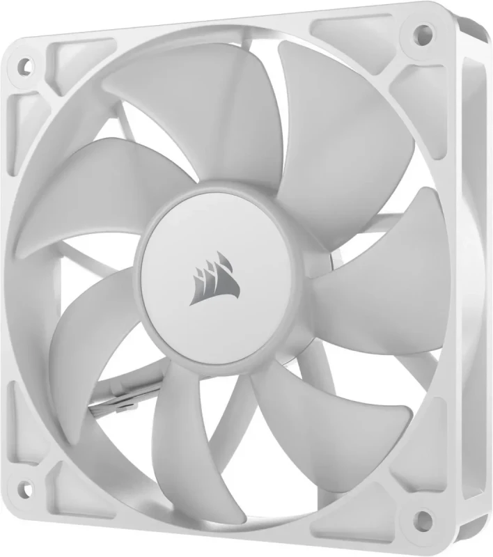 CORSAIR RS120 ARGB PWM 120mm Fans Triple Pack - White - Simplified Control - Daisy-Chain 4-Pin PWM and +5V ARGB Connections - Concentrated AirGuide Cooling - Magnetic Dome Bearing - Image 10
