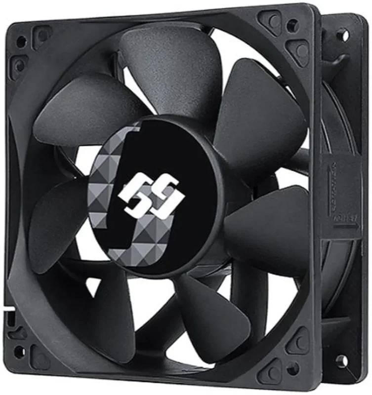 Bgears b-BlasterPWM 120x38 mm 2 ball bearing PWM fan with speed range from  1300 to 6500 RPM AirFlow 318 CFM 4pin 4wire PWM 12VDC fan. - Image 2
