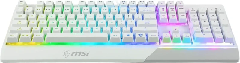 MSI Vigor GK30 Gaming Keyboard & GM11 Gaming Mouse Combo - Mechanical Membrane Switches, 6-Zone RGB, Water Repellent & Splash-Proof, 5000 DPI - White - Image 11