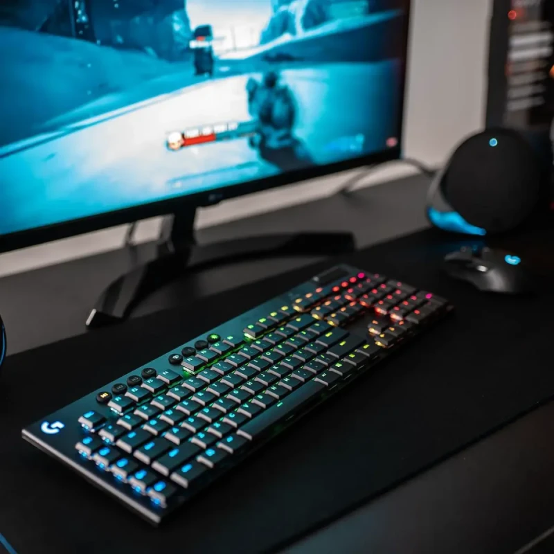 Logitech G915 LIGHTSPEED RGB Mechanical Gaming Keyboard, Low Profile Clicky Key Switch, LIGHTSYNC RGB, Advanced LIGHTSPEED Wireless and Bluetooth Support - Clicky - Image 7
