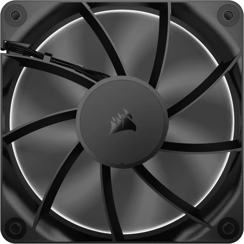 CORSAIR RS120 PWM 120mm Fans Triple Pack - Simplified Control - Daisy-Chain 4-Pin PWM Connection - Concentrated AirGuide Cooling - Magnetic Dome Bearing - Image 3