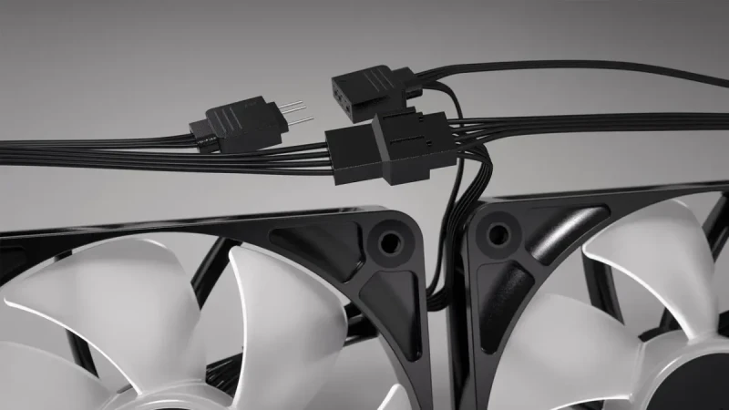 CORSAIR RS120 PWM 120mm Fans Triple Pack - Simplified Control - Daisy-Chain 4-Pin PWM Connection - Concentrated AirGuide Cooling - Magnetic Dome Bearing - Image 11