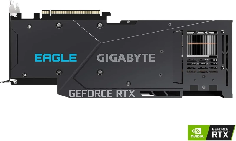 Gigabyte EAGLE OC GeForce RTX 3080 10GB – NVIDIA Ampere 8704 CUDA Cores, 10GB GDDR6X 320-bit, 1755 MHz Boost, PCIe 4.0 x16 GPU, WINDFORCE 3X Cooling with Triple Fans, 320x128x56 mm, 3x DisplayPort 1.4a + 2x HDMI 2.1, 750 W PSU Recommended - Gallery Image