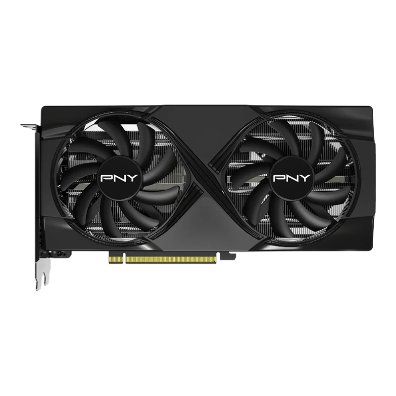 PNY Dual Fan OC GeForce RTX 5060 Ti 16GB Black – NVIDIA Next-Gen GPU, 16GB GDDR6, Boost Clock up to 2650 MHz, Dual-Fan PNY Cooling, Factory Overclock, Ray Tracing & DLSS, PCIe 4.0, HDMI/DP Outputs, 245 mm - Gallery Image