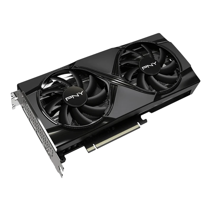 PNY Dual Fan OC GeForce RTX 5060 Ti 16GB Black – NVIDIA Next-Gen GPU, 16GB GDDR6, Boost Clock up to 2650 MHz, Dual-Fan PNY Cooling, Factory Overclock, Ray Tracing & DLSS, PCIe 4.0, HDMI/DP Outputs, 245 mm - Gallery Image
