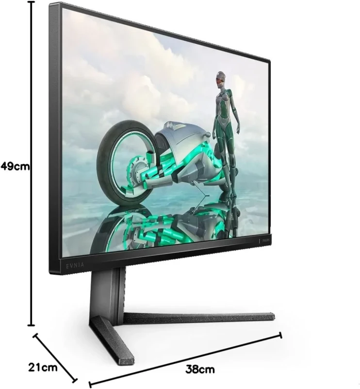 Philips Evnia 25M2N3200W 24.5" Full HD 1920x1080 VA Gaming Monitor - 240Hz Refresh Rate, 0.5ms MPRT 1ms GtG Response Time, Adaptive-Sync, 3000:1 Contrast Ratio, HDR10 Support, Low Input Lag, SmartContrast, HDMI 2.0 DisplayPort 1.4, Height Adjustable Stand, Flicker-Free LowBlue Mode - Gallery Image